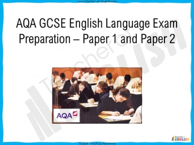 AQA GCSE English Language Exam Preparation Complete - Paper 1 and Paper 2 Teaching Resources